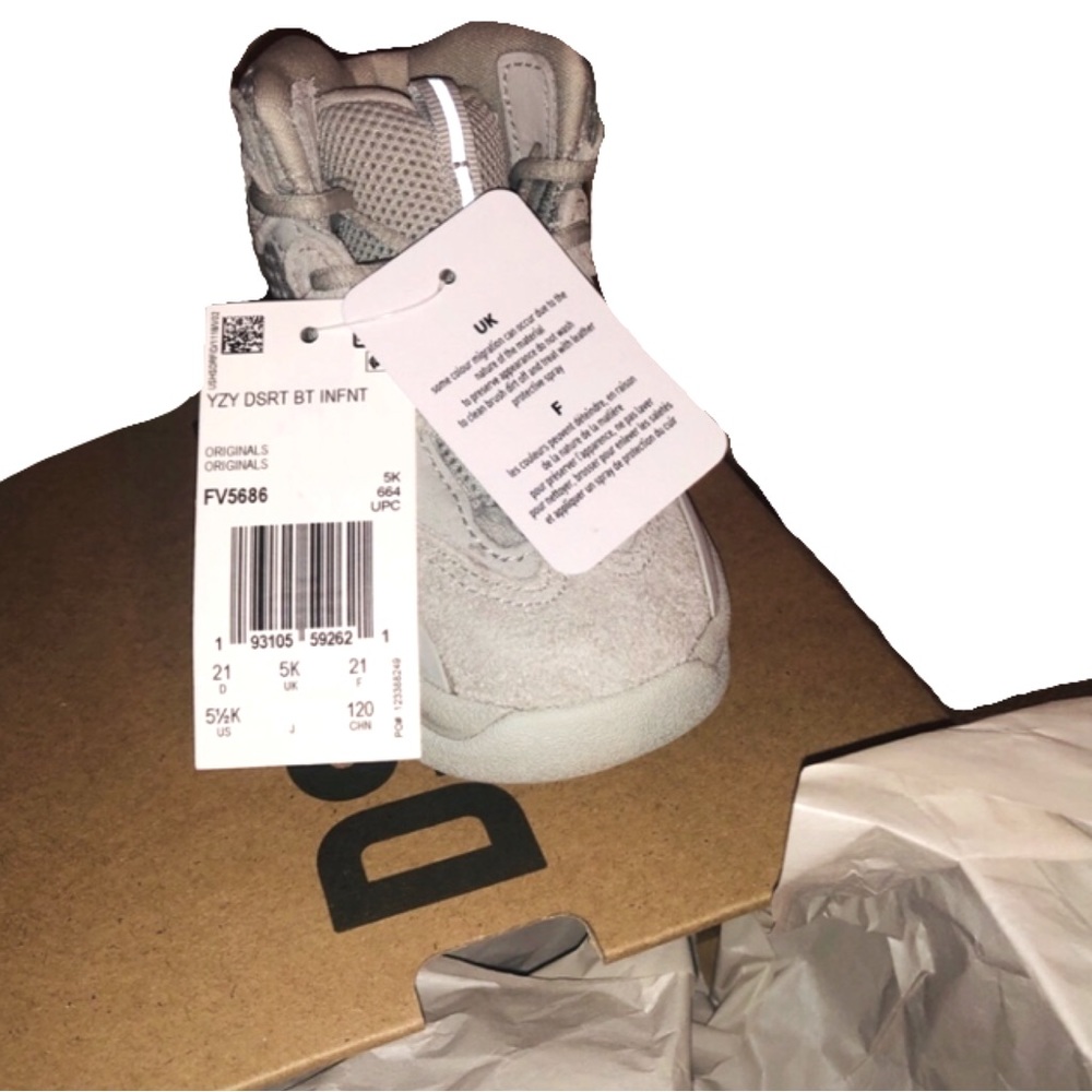 Yeezy desert boots infant (SALT) - Picture 4 of 10